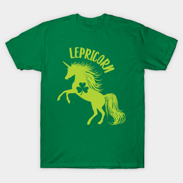 Lepricorn Unicorn Leprechaun St Patricks Shamrock T-Shirt